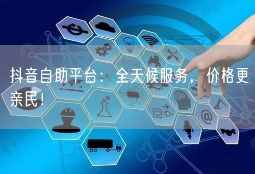 抖音自助平台：全天候服务，价格更亲民！