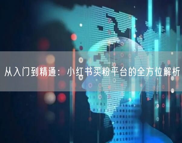 从入门到精通:小红书买粉平台的全方位解析