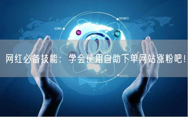 网红必备技能:学会使用自助下单网站涨粉吧!